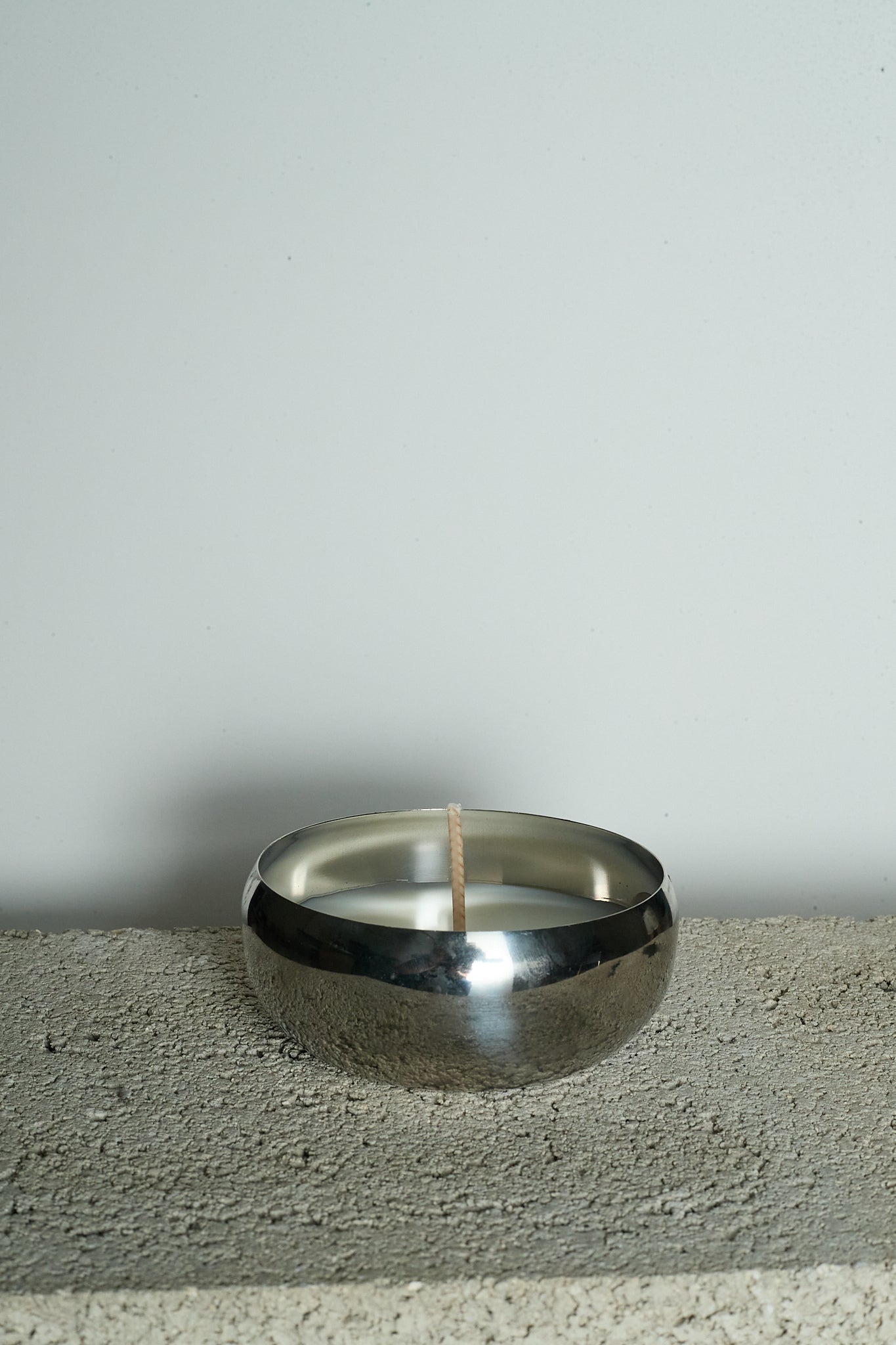 STAINLESS STEEL WIDE CANDLE